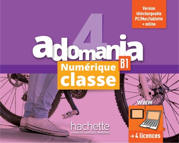 Adomania 4 : manuel numérique classe (carte)
