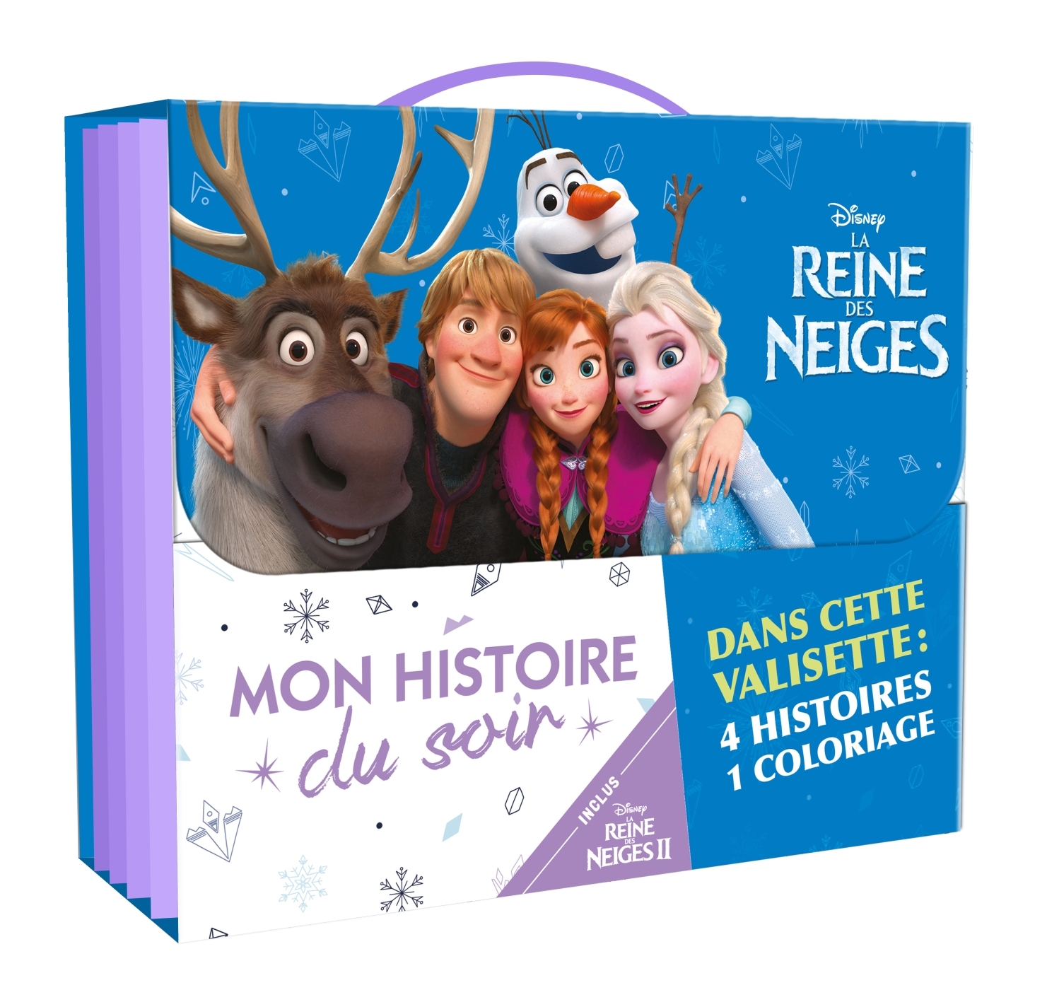 LA REINE DES NEIGES 2 - Valisette Mon histoire du soir - 4 histoires et 1 coloriage - Disney