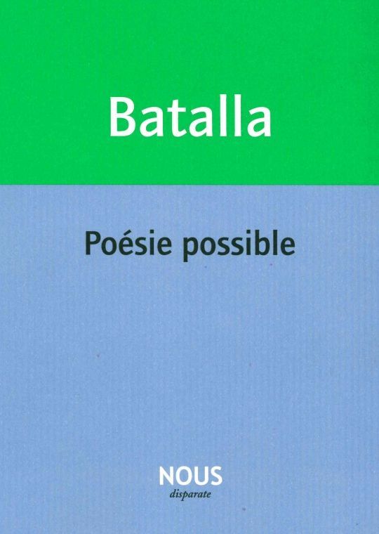 Poésie possible