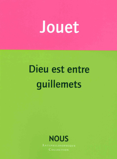 Dieu est entre guillemets