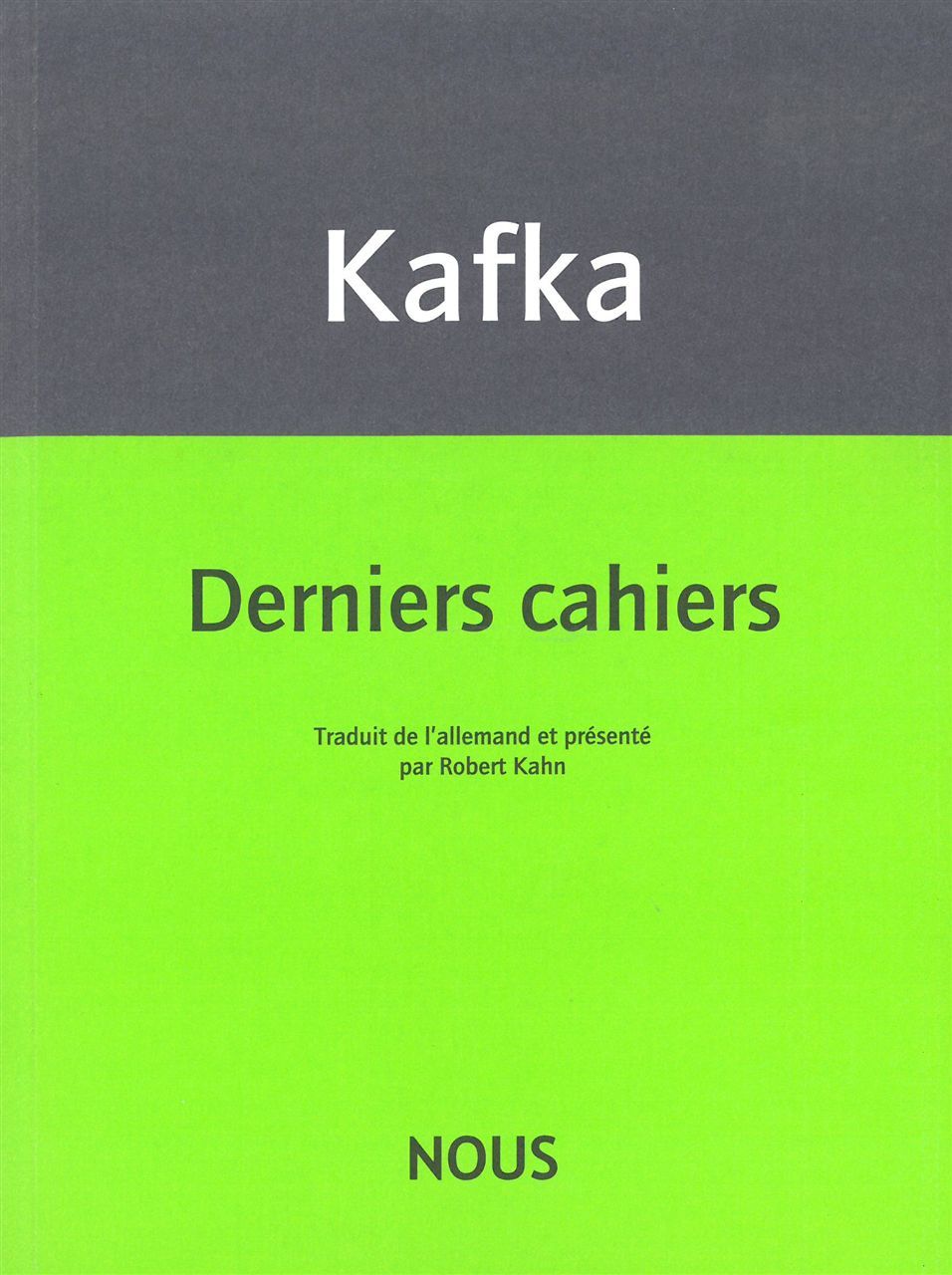 Derniers cahiers
