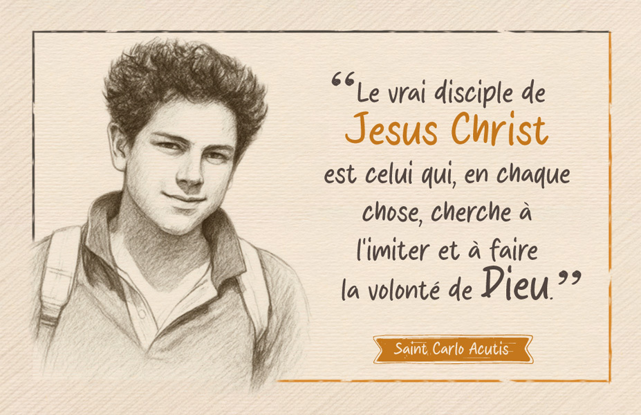 Carte prière Saint Carlo Acutis (par 20)