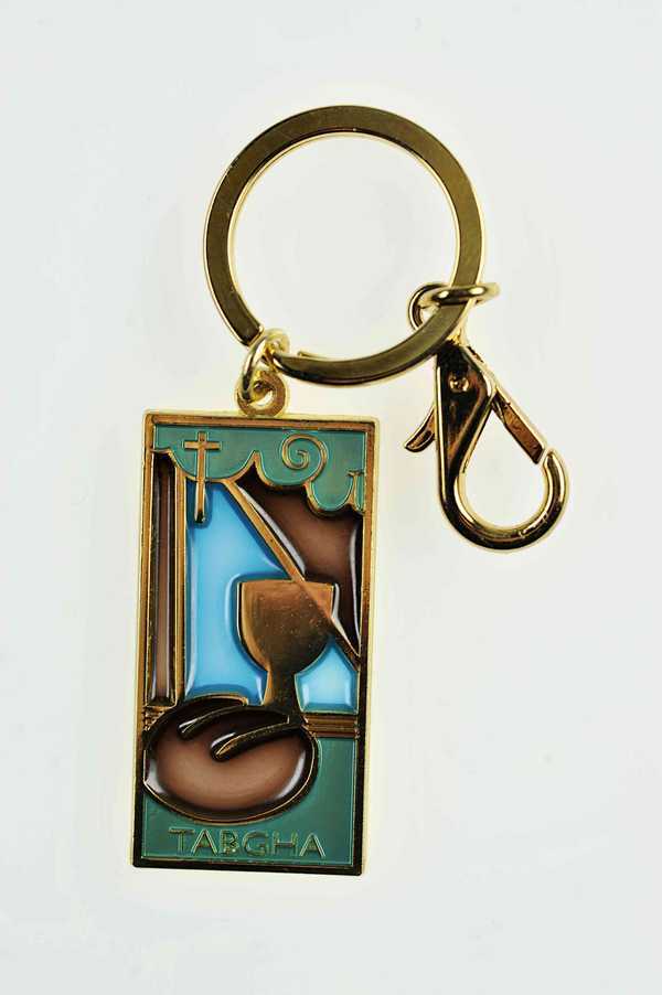 Porte-clefs Eucharistie bleu