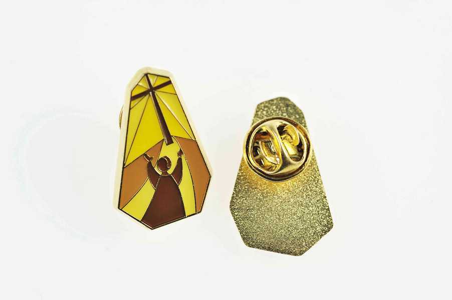 La croix qui nous relève - Fond jaune