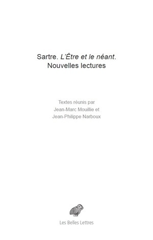 Sartre. L'Être et le néant