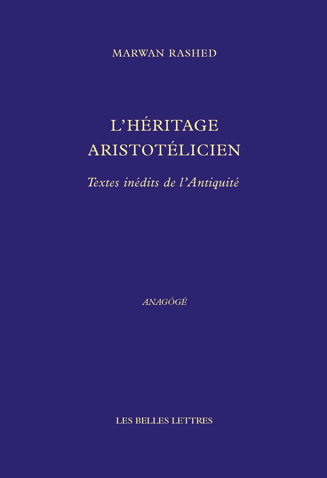 L'Héritage aristotélicien