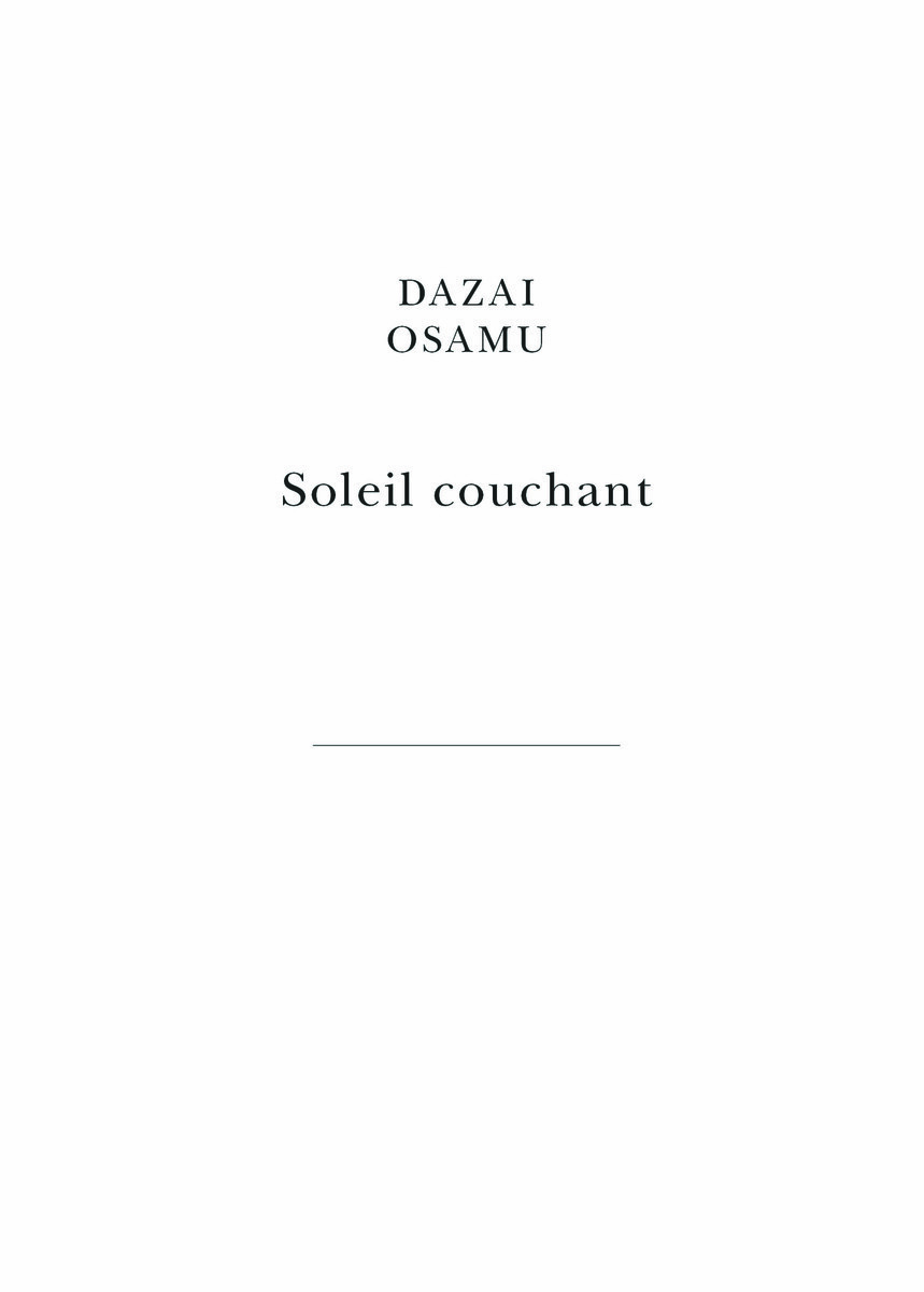 Soleil couchant