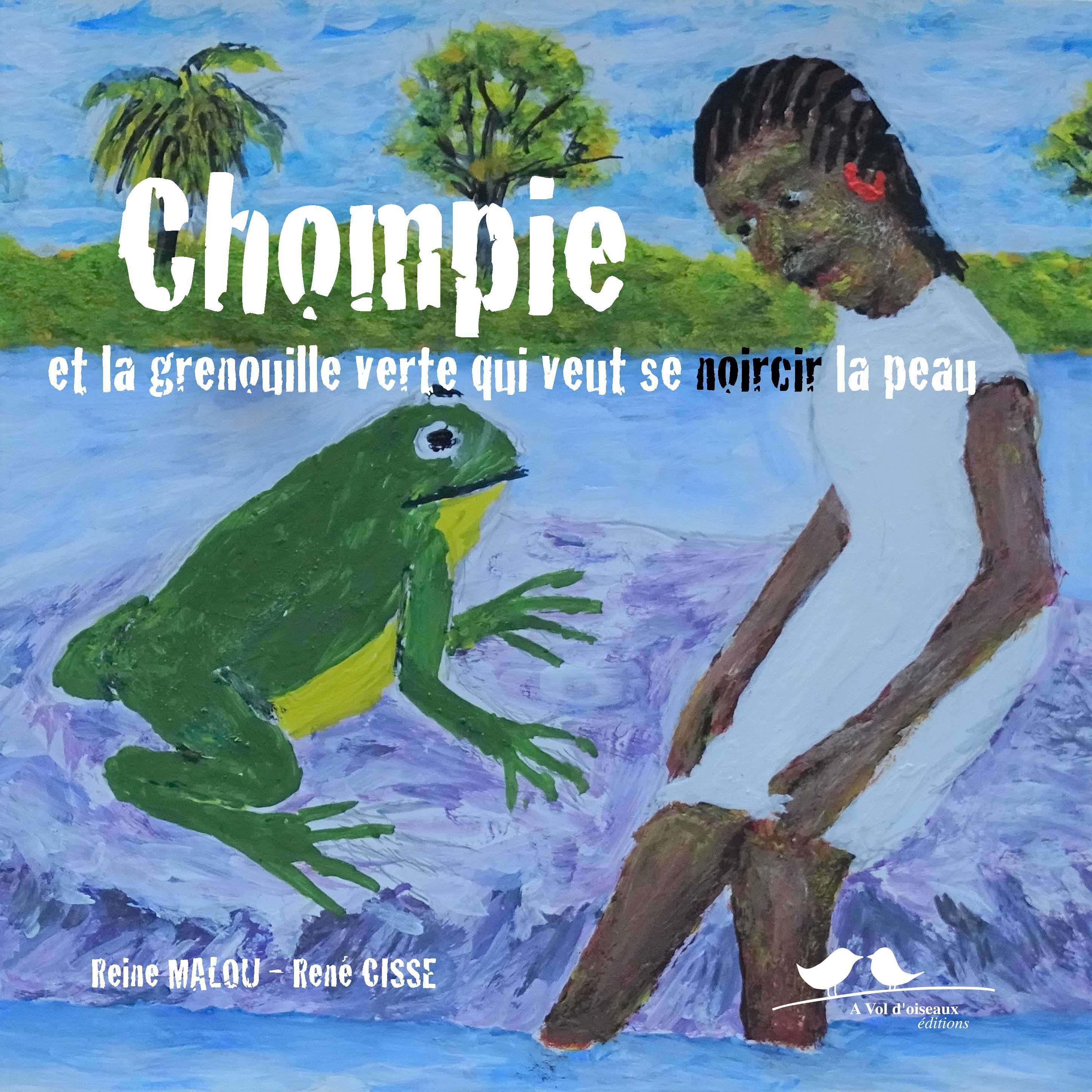 Chompie et la grenouille verte qui veut se noircir la peau