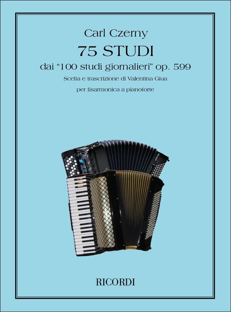CARL CZERNY : 75 STUDI (DAI '100 STUDI GIORNALIERI OP.599') - ACCORDEON