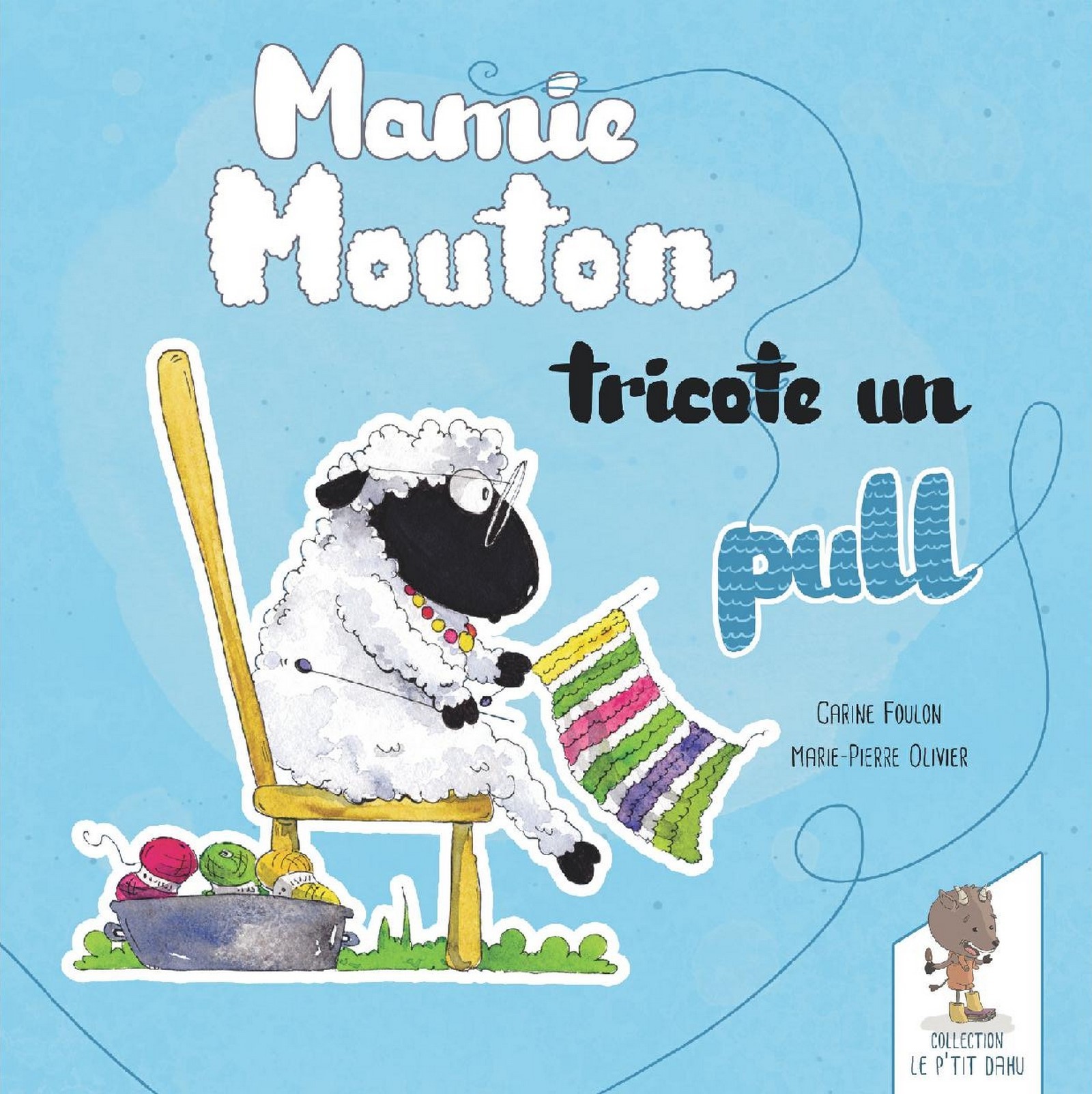 MAMIE MOUTON TRICOTE UN PULL