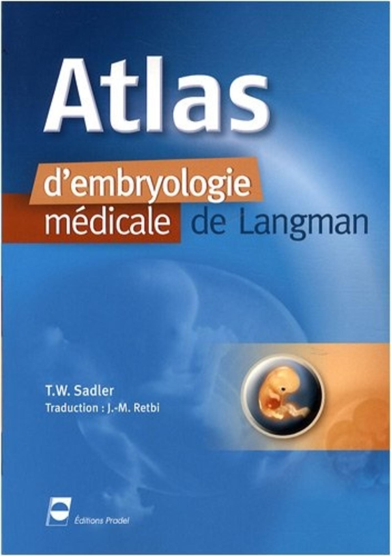 Atlas d'embryologie médicale de Langmann
