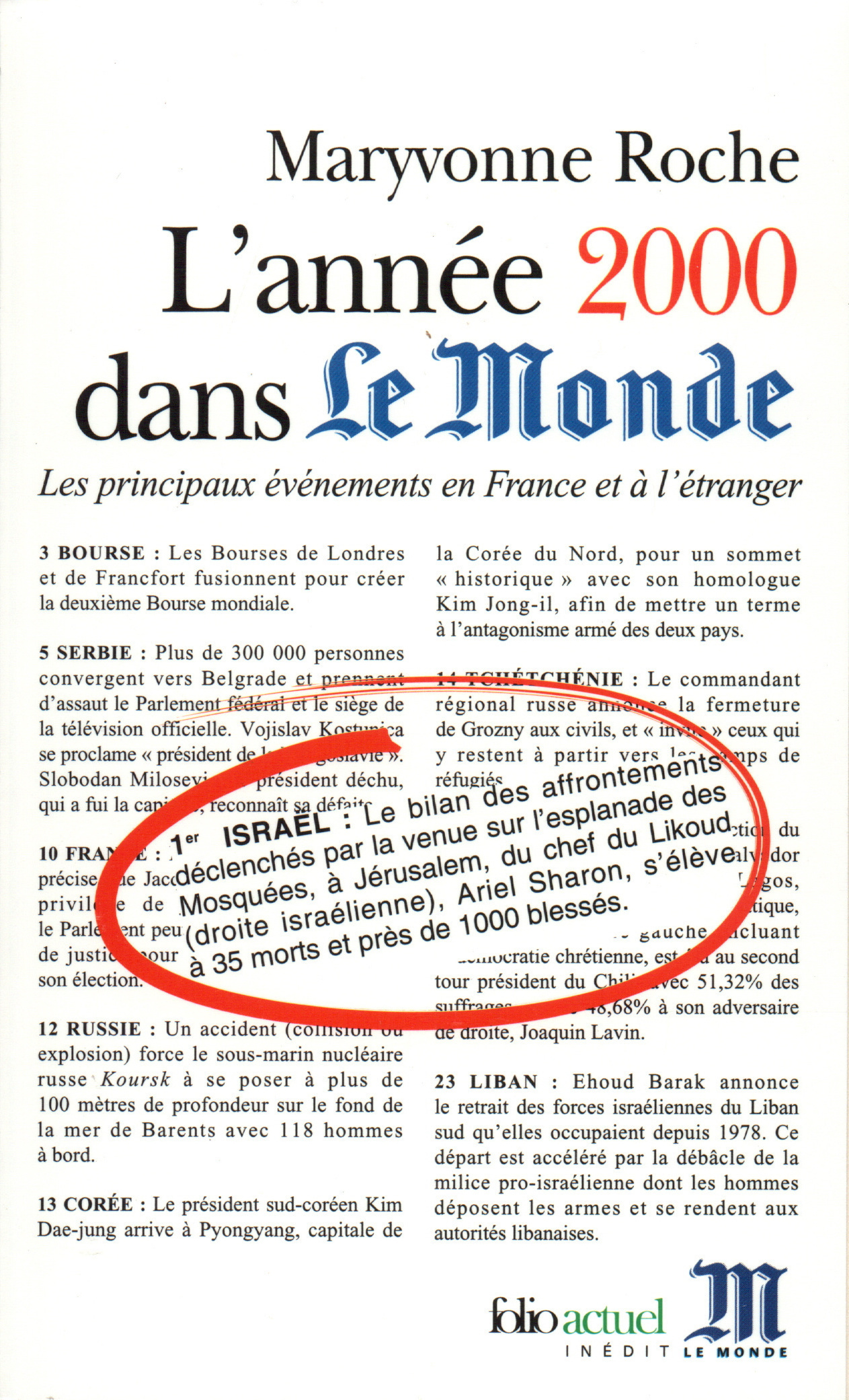 L'Année 2000 dans "Le Monde"