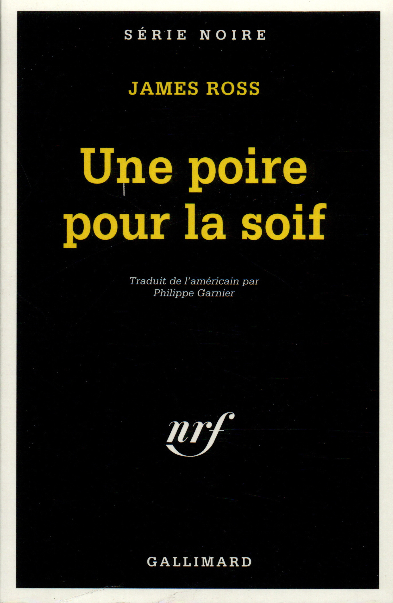 UNE POIRE POUR LA SOIF