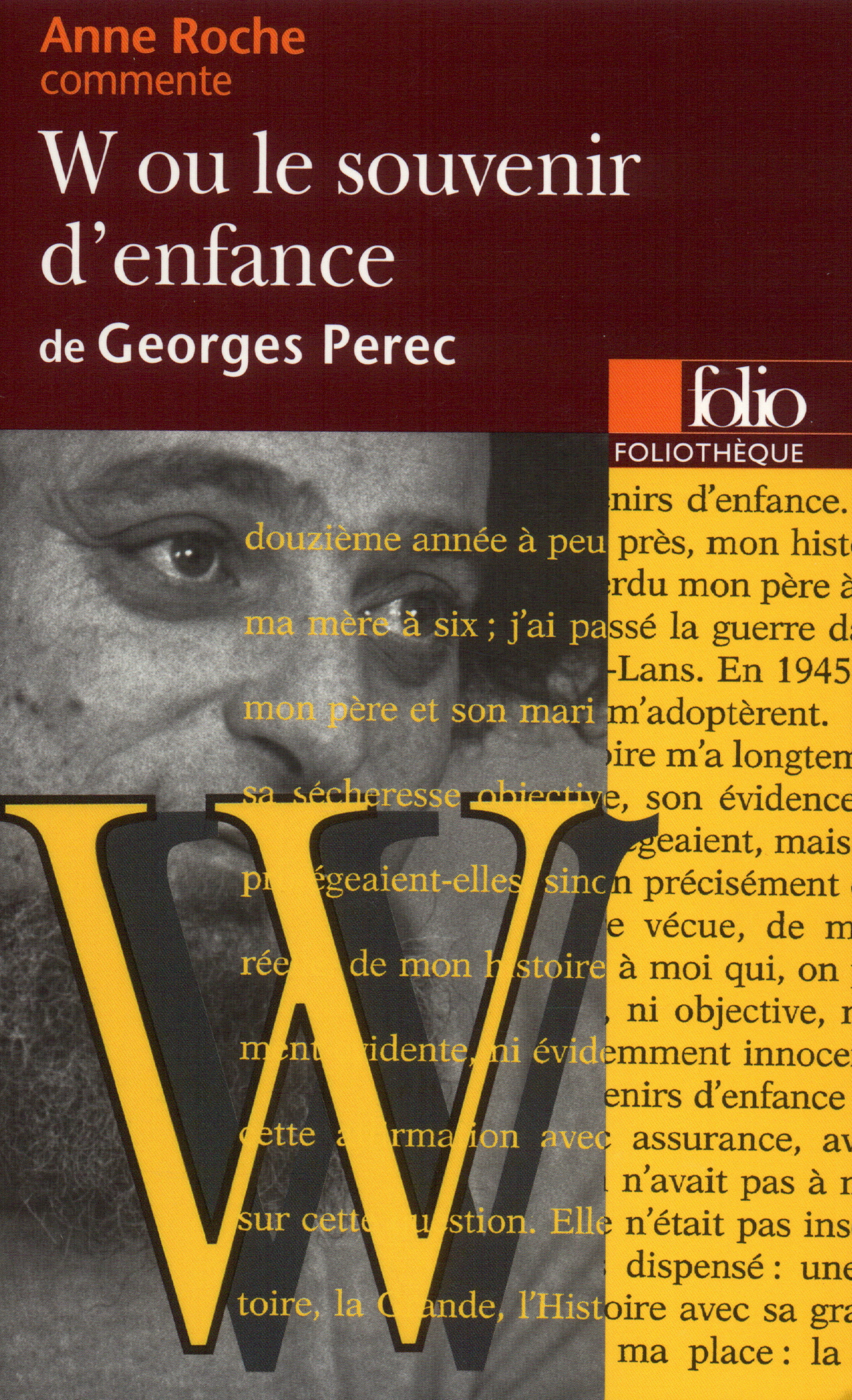 W OU LE SOUVENIR D-ENFANCE, GEORGE PEREC