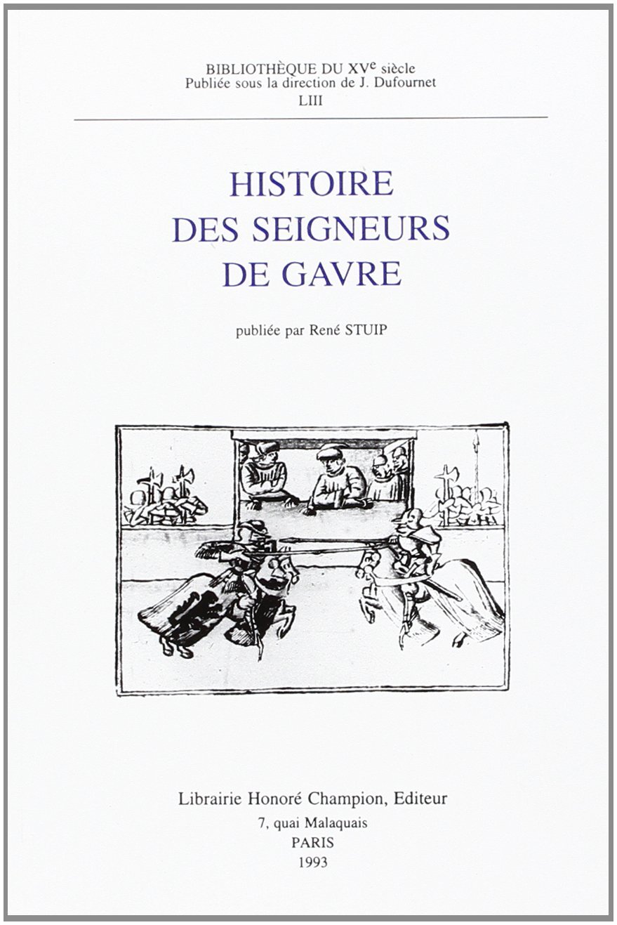 Histoire des seigneurs de Gavre