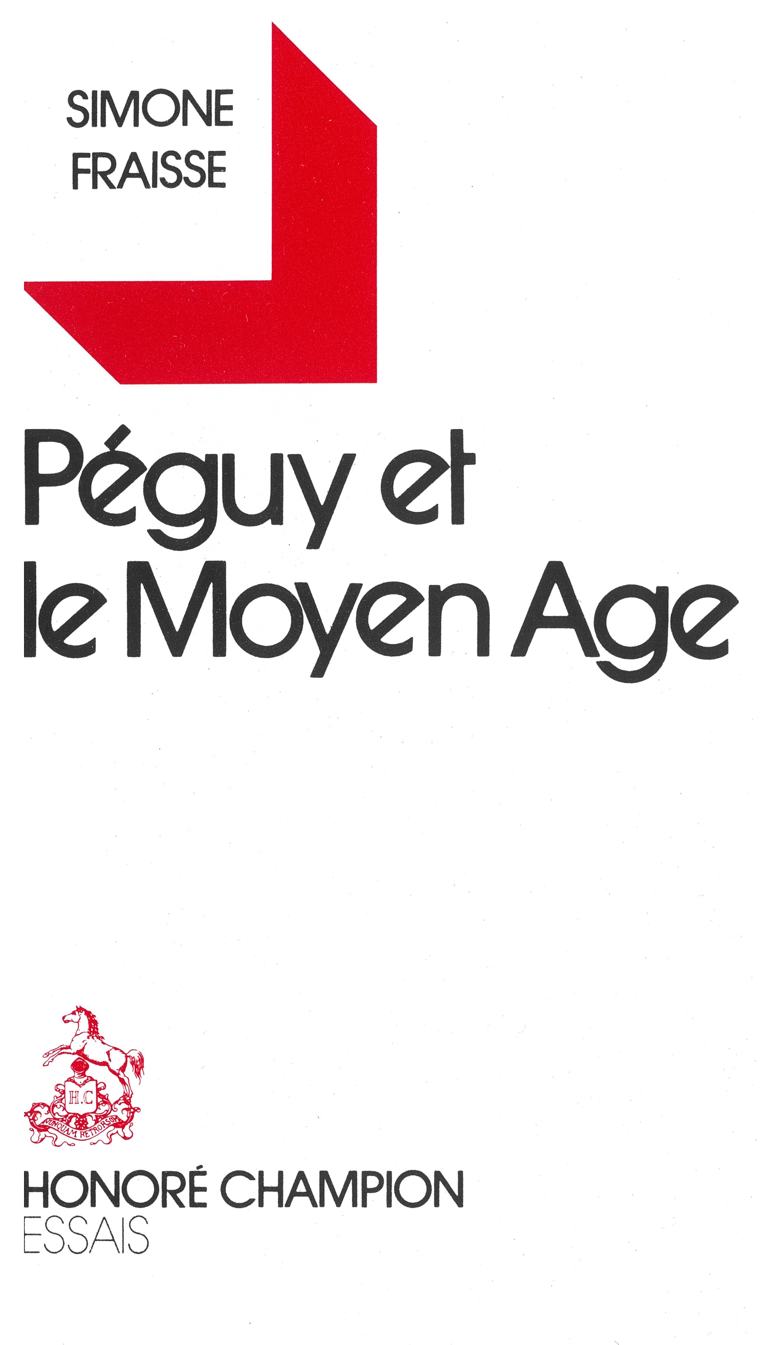 Péguy et le Moyen Age
