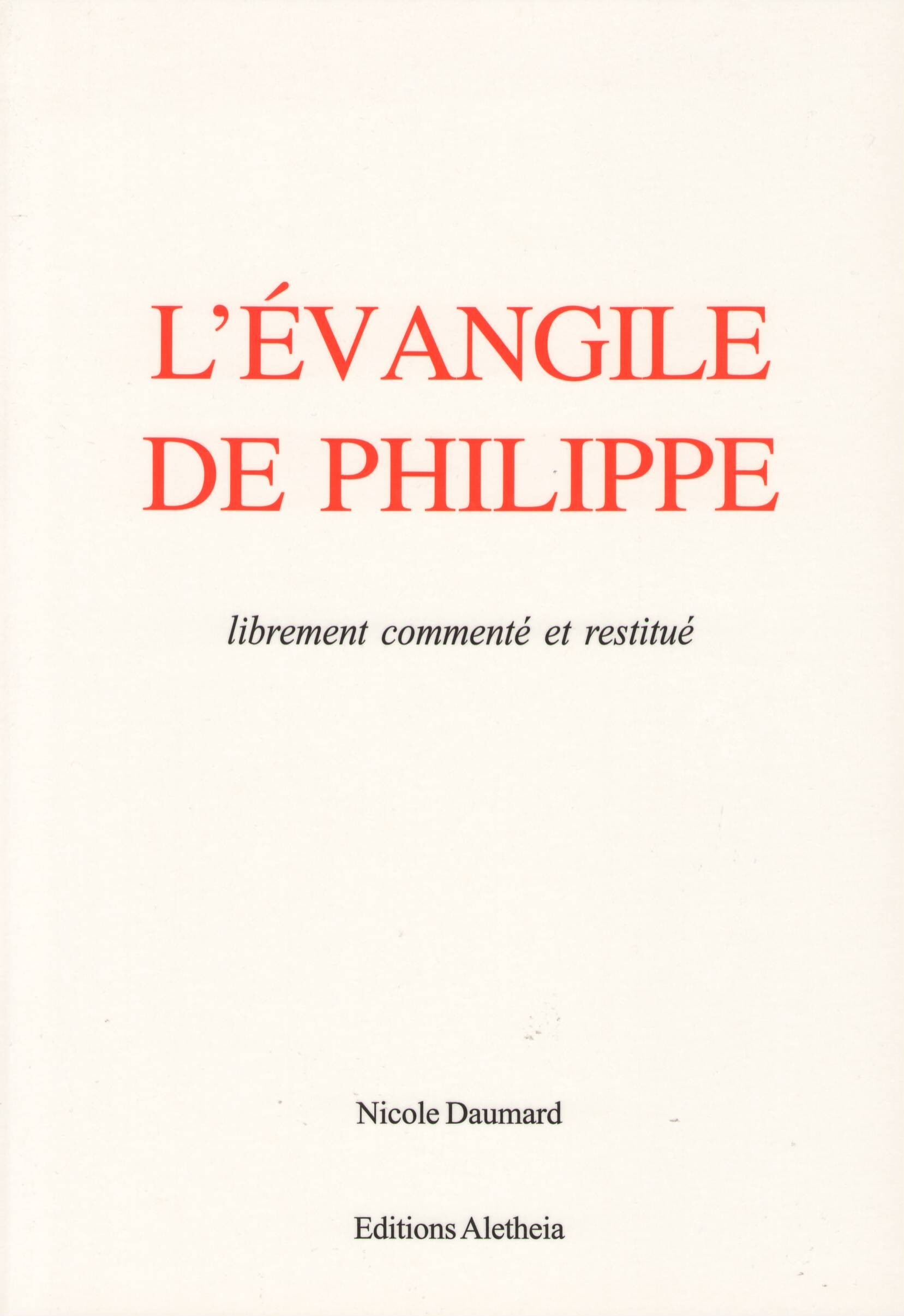 L’ÉVANGILE DE PHILIPPE