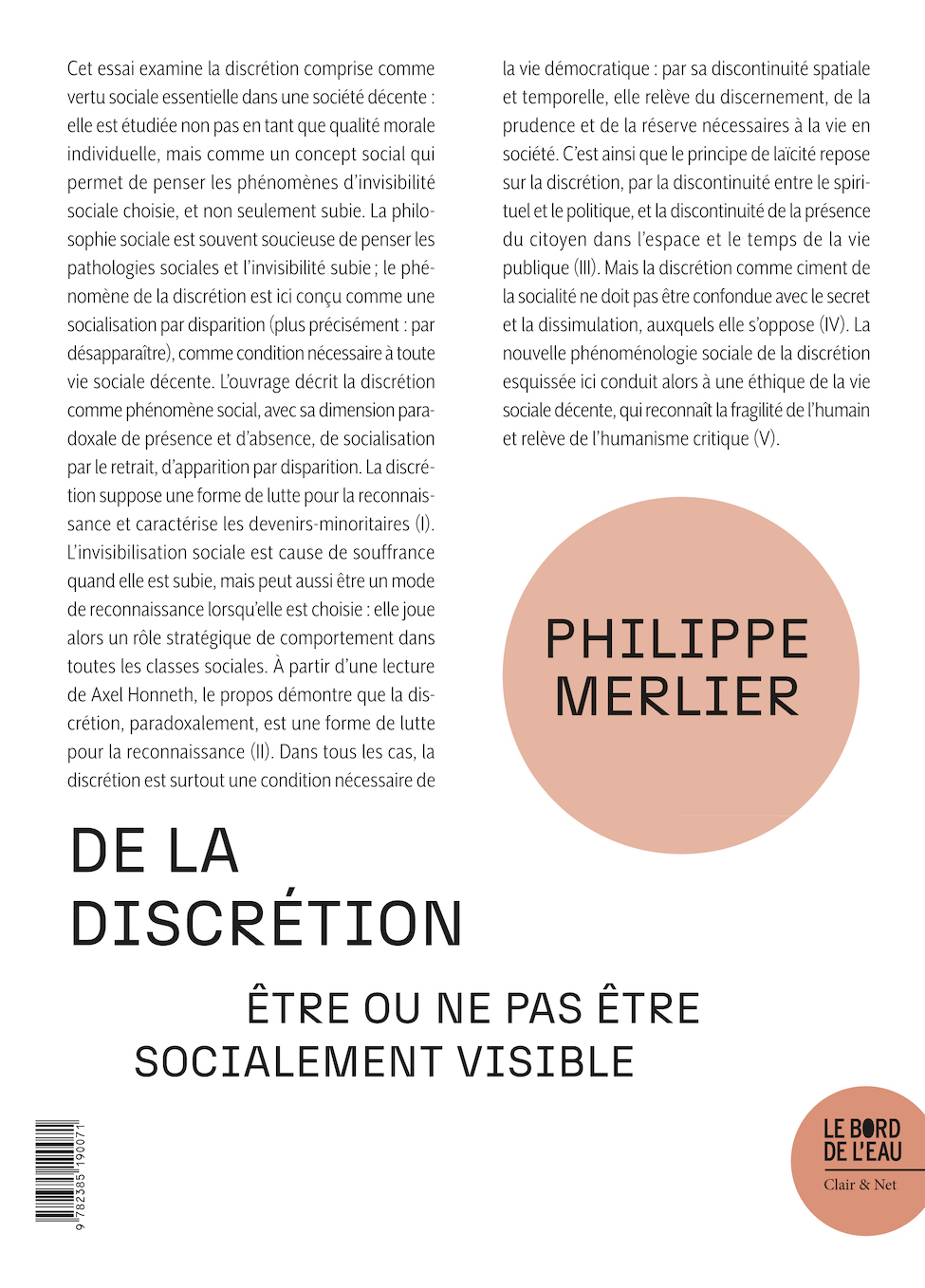 De la discrétion
