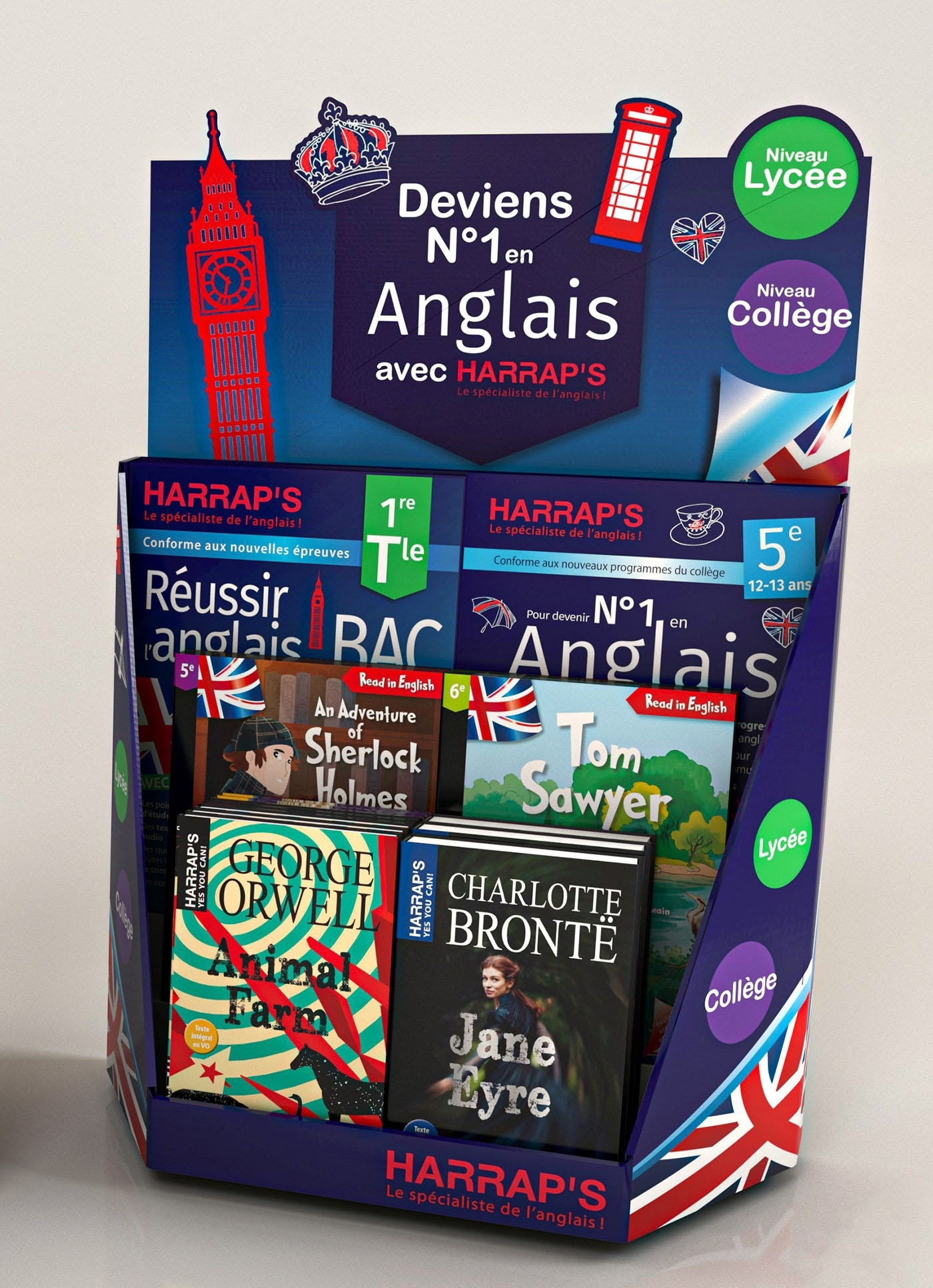 Comptoir premier en anglais avec Harrap's