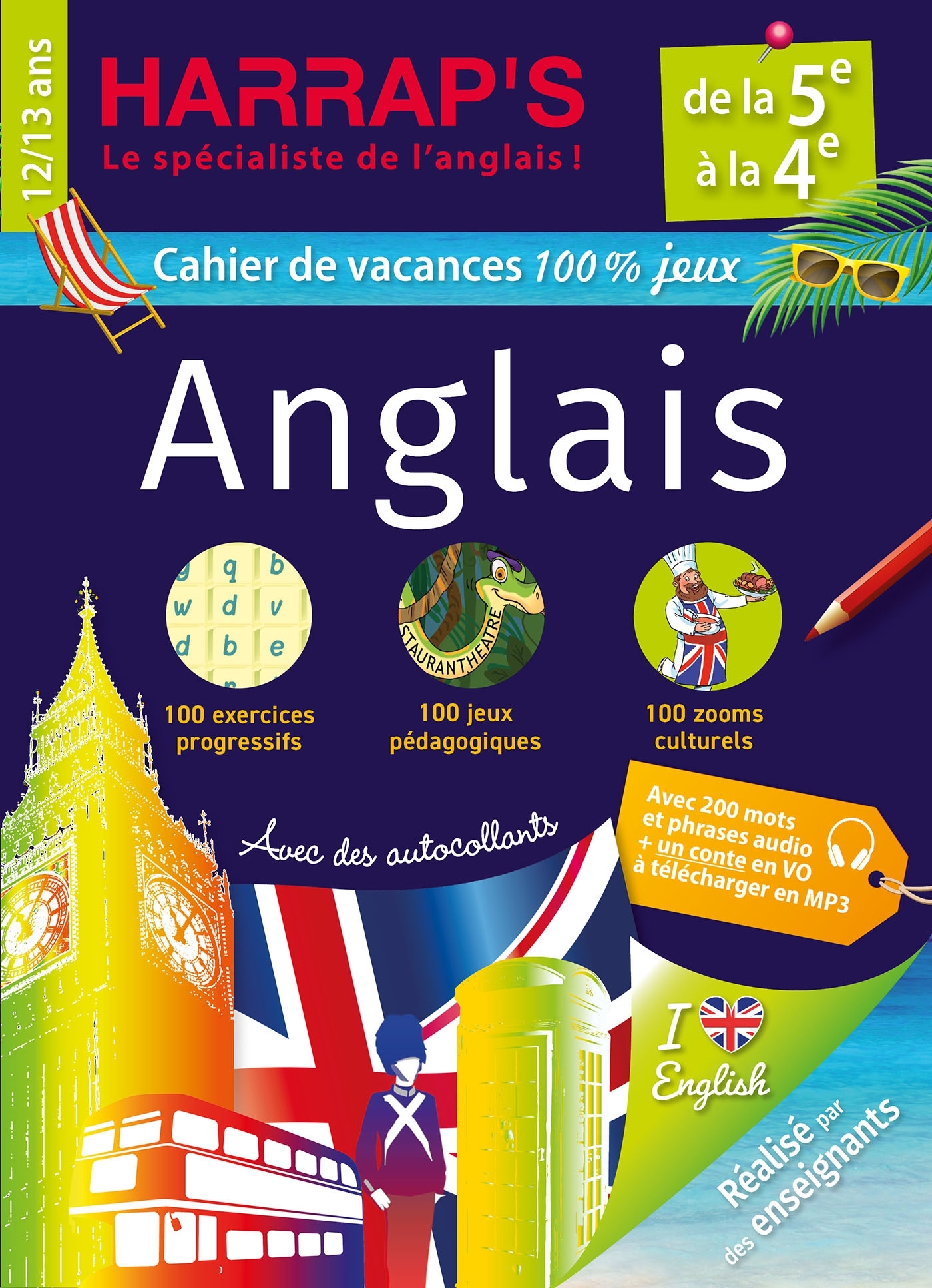 Harrap's cahier de vacances Anglais 5ème