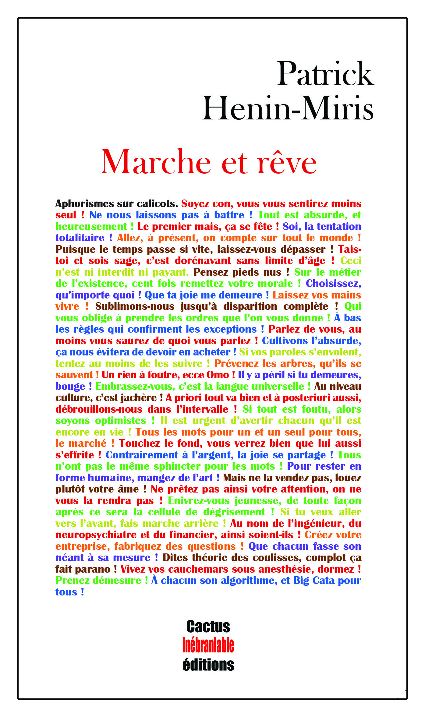 Marche et rêve