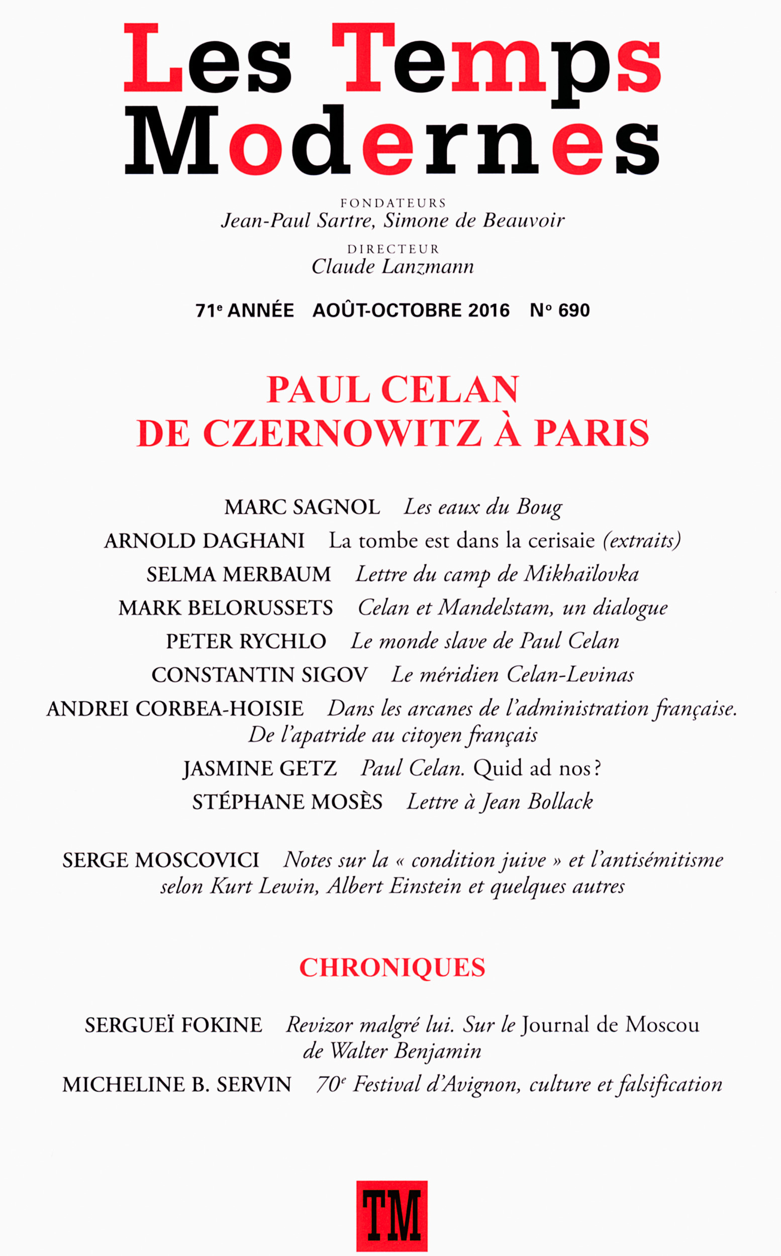 LES TEMPS MODERNES N690