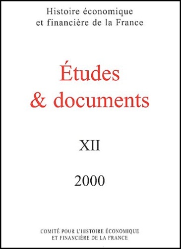 ÉTUDES ET DOCUMENTS - 2000
