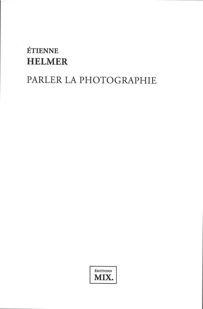 Parler la photographie