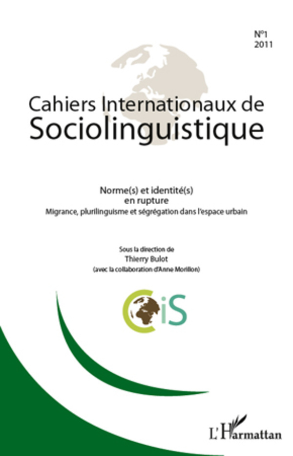 Cahiers internationaux de Sociolinguistique