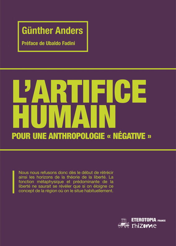 L'artifice humain (nouvelle édition)