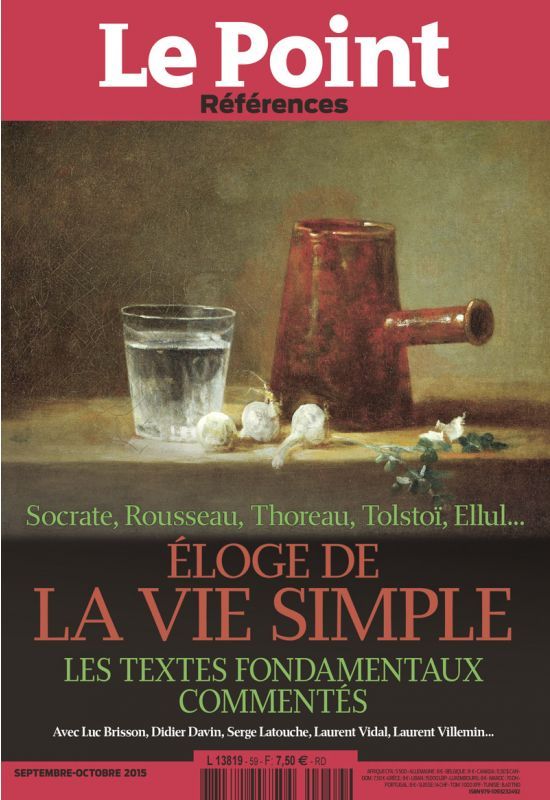 LE POINT references  N° 59 - ELOGE DE LA VIE SIMPLE - SEPT-OCT 2015