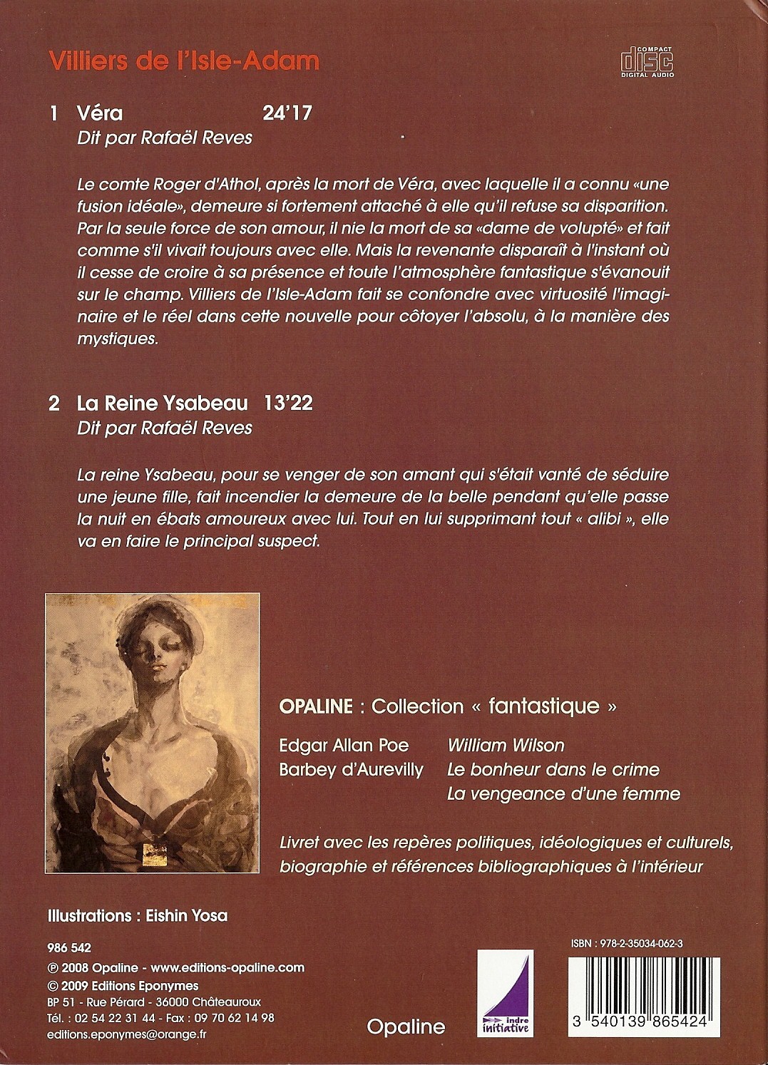 VERA/LA REINE YSABEAU VILLIERS DE L'ISLE ADAM