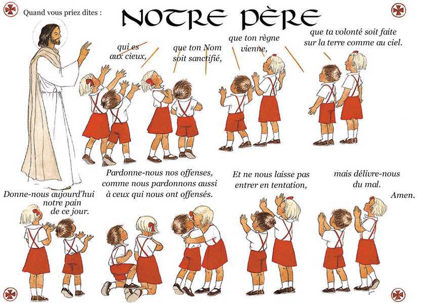 Poster Notre Père tutoiement (à l'unité)