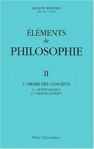 Eléments de philosophie II