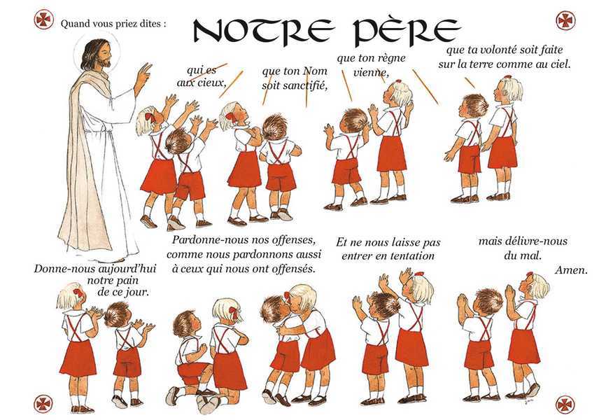 Carte Notre Père tutoiement (à l'unité)