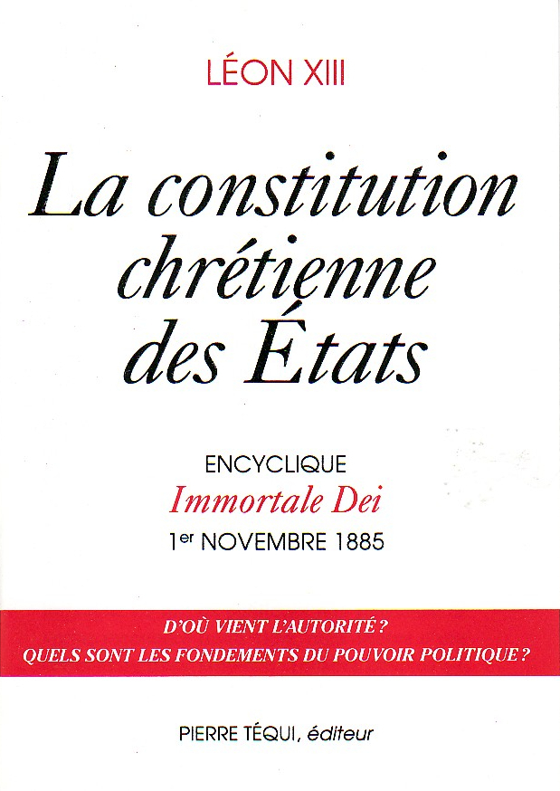 La constitution chrétienne des Etats 