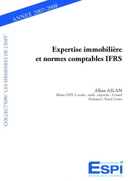 Expertise immobilière et normes comptables ifrs