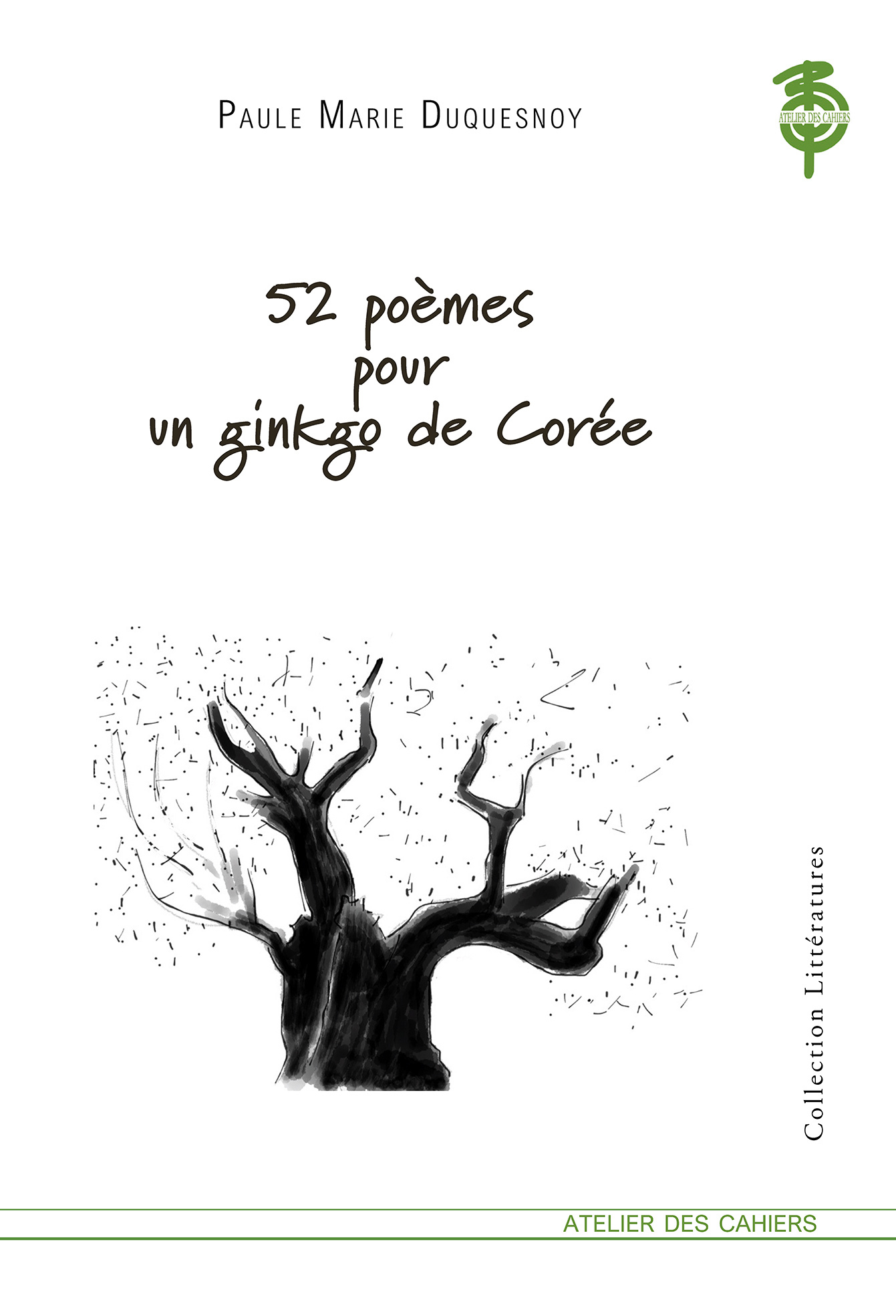 52 poèmes pour un ginkgo de Corée - pochette et cartes postales