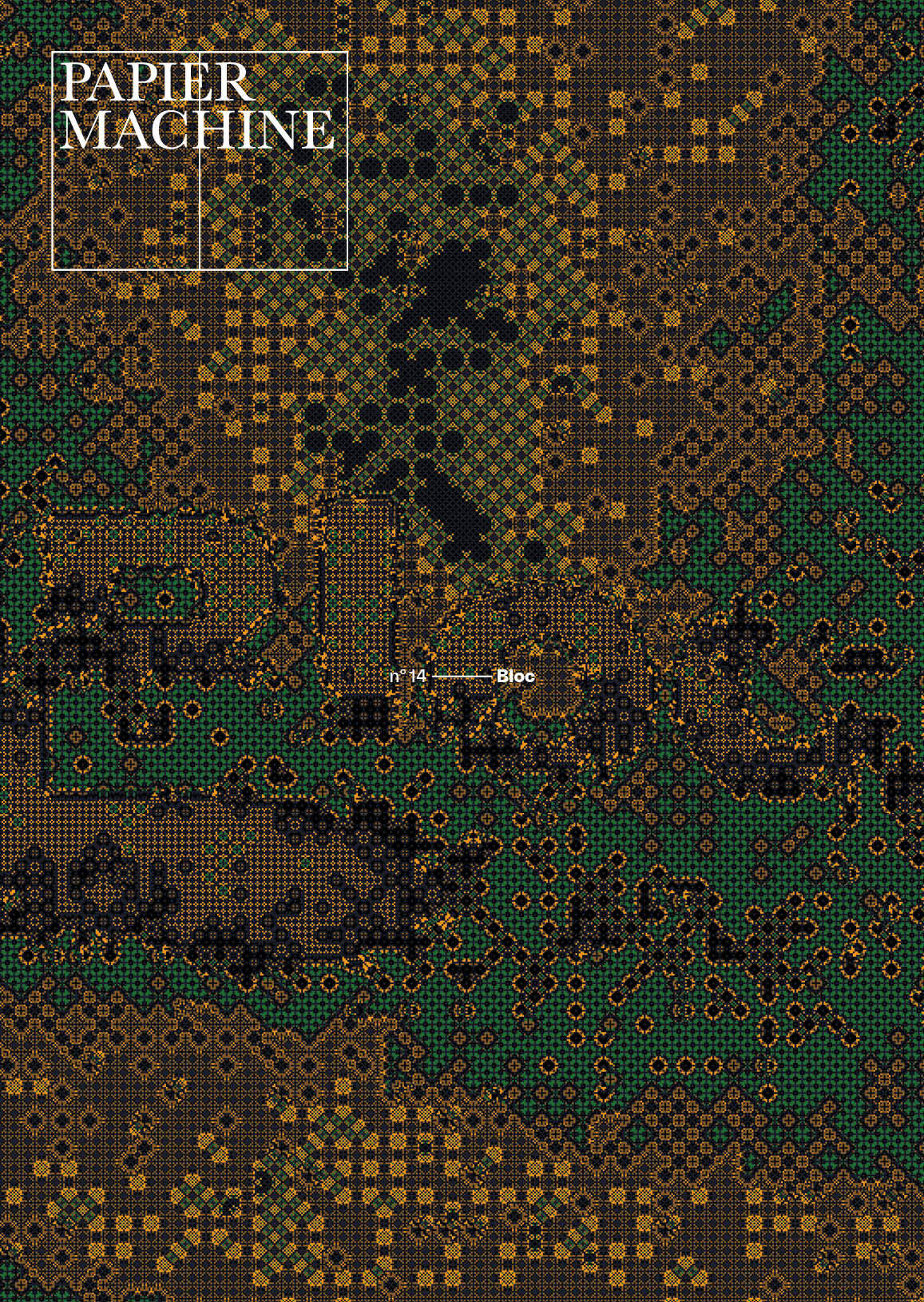 Papier machine, n°14. Bloc