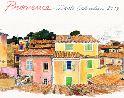 Desk calendar Provence 2019