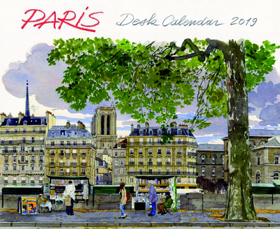 Desk calendar Paris 2019