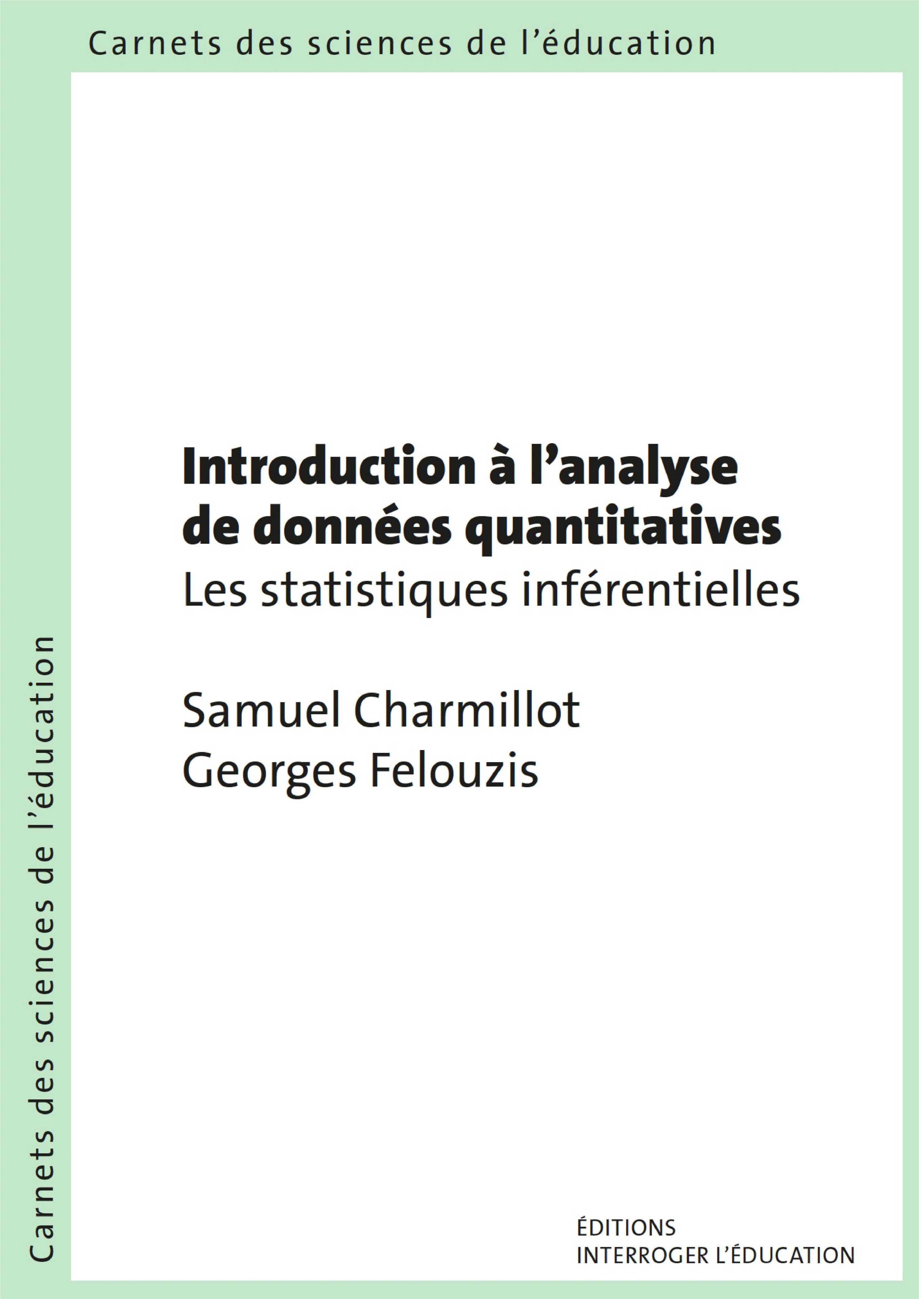 INTRODUCTION A L'ANALYSE DE DONNEES QUANTITATIVES