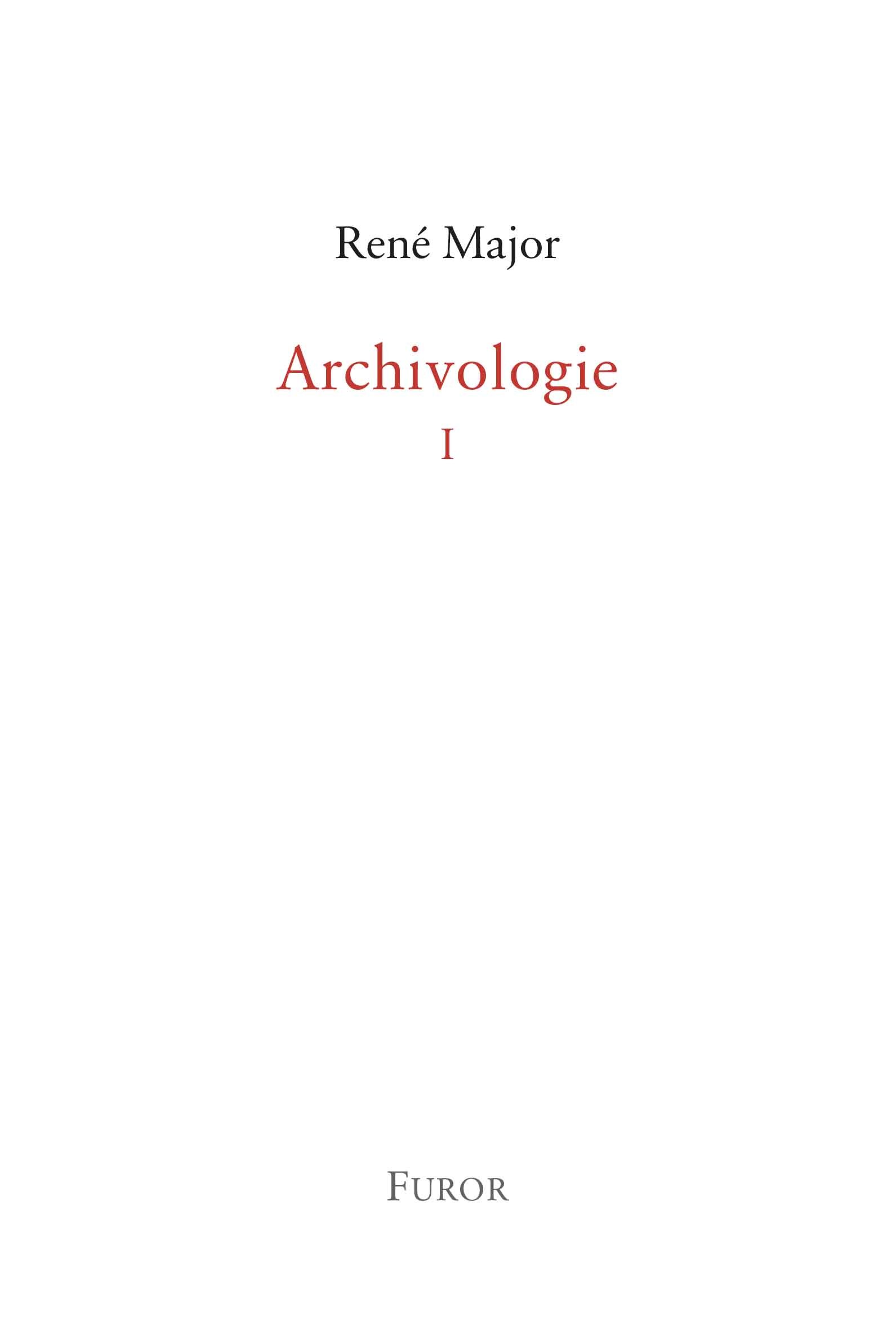 Archivologie 1
