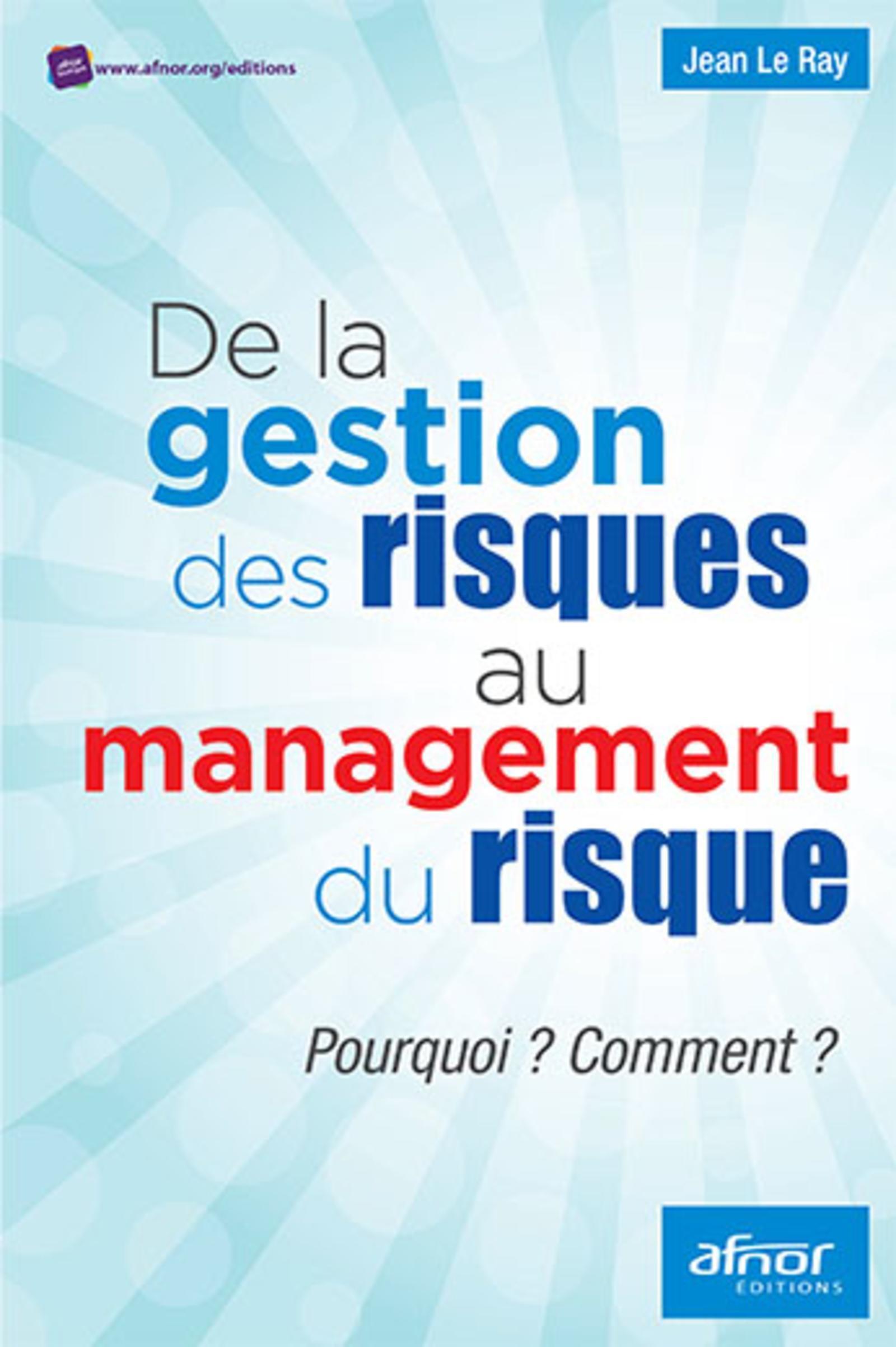 De la gestion du risque au management des risques