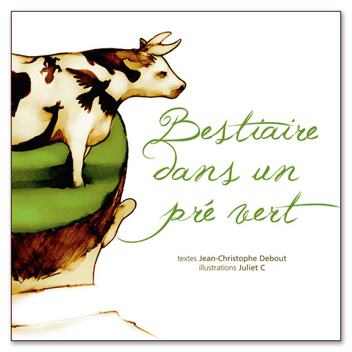 Bestiaire dans un pré vert