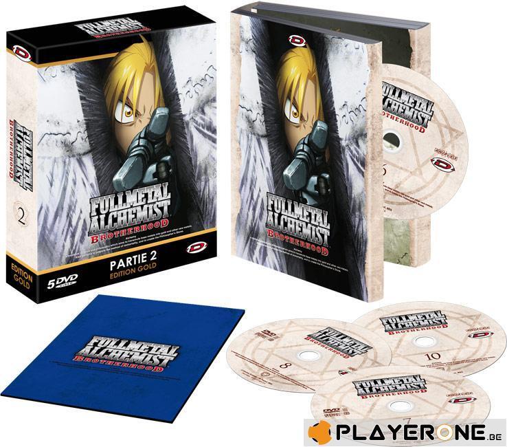 FMA - BROTHERHOOD - PARTIE 2 - ED. GOLD - 5 DVD + LIVRET