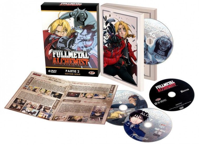 FULLMETAL ALCHEMIST - PARTIE 2 - ED. GOLD - 6 DVD + LIVRET