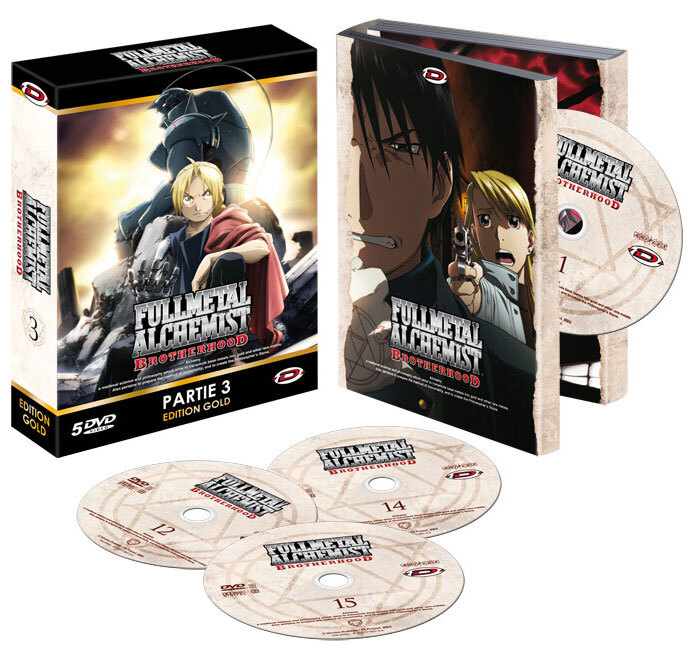 FULLMETAL ALCHEMIST - BROTHERHOOD PARTIE 3 - ED. GOLD - 5 DVD