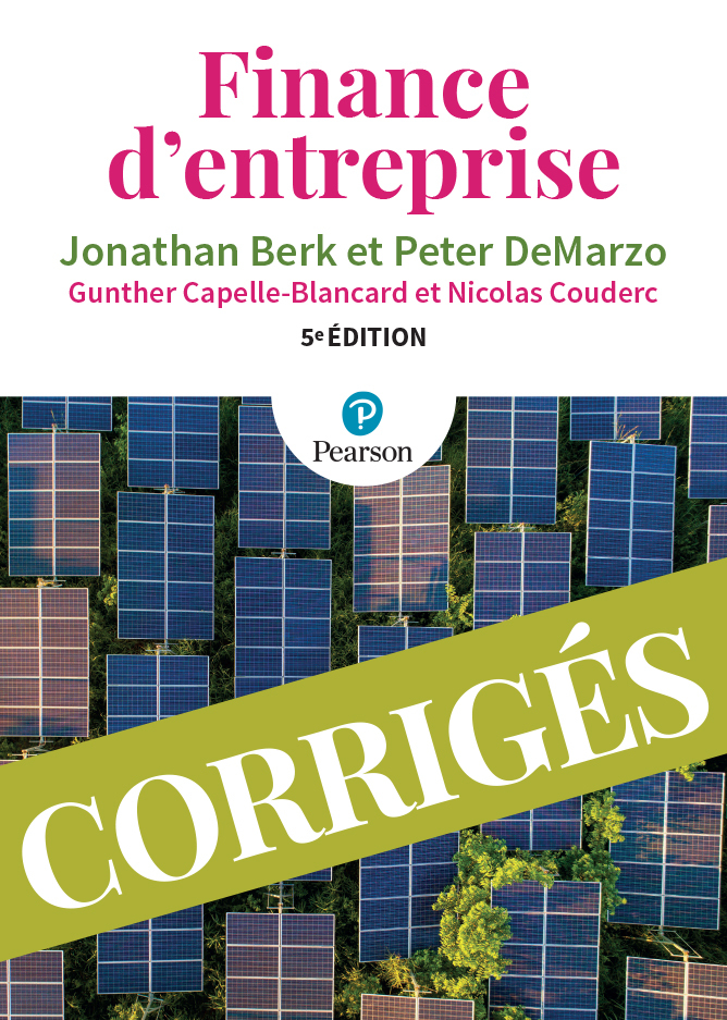 Finance d'entreprise : corrigés - 5e édition