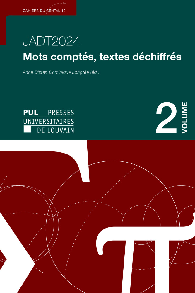 JADT 2024 MOTS COMPTES, TEXTES DECHIFFRES VOL. 2
